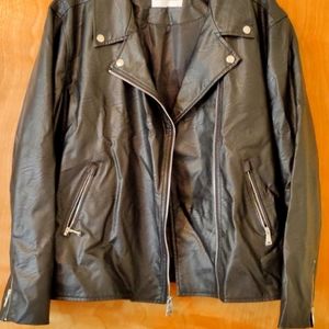 Faux Leather Moto Jacket